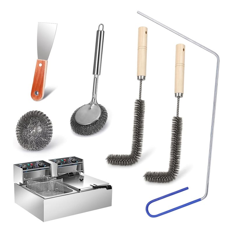 Commercial Kitchen Deep Cleaning - WORTHOWN-Commercial Fryer Cleaning Tools,Deep Fryer Cleaner