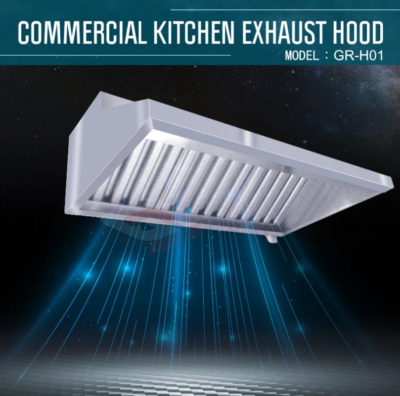Commercial Kitchen Chimney - Cooker Chimney Island Range Hood Extractor