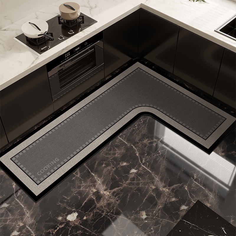 Commercial Kitchen Vinyl - Pvc Kitchen Floor Mat Waterproof Non-slip