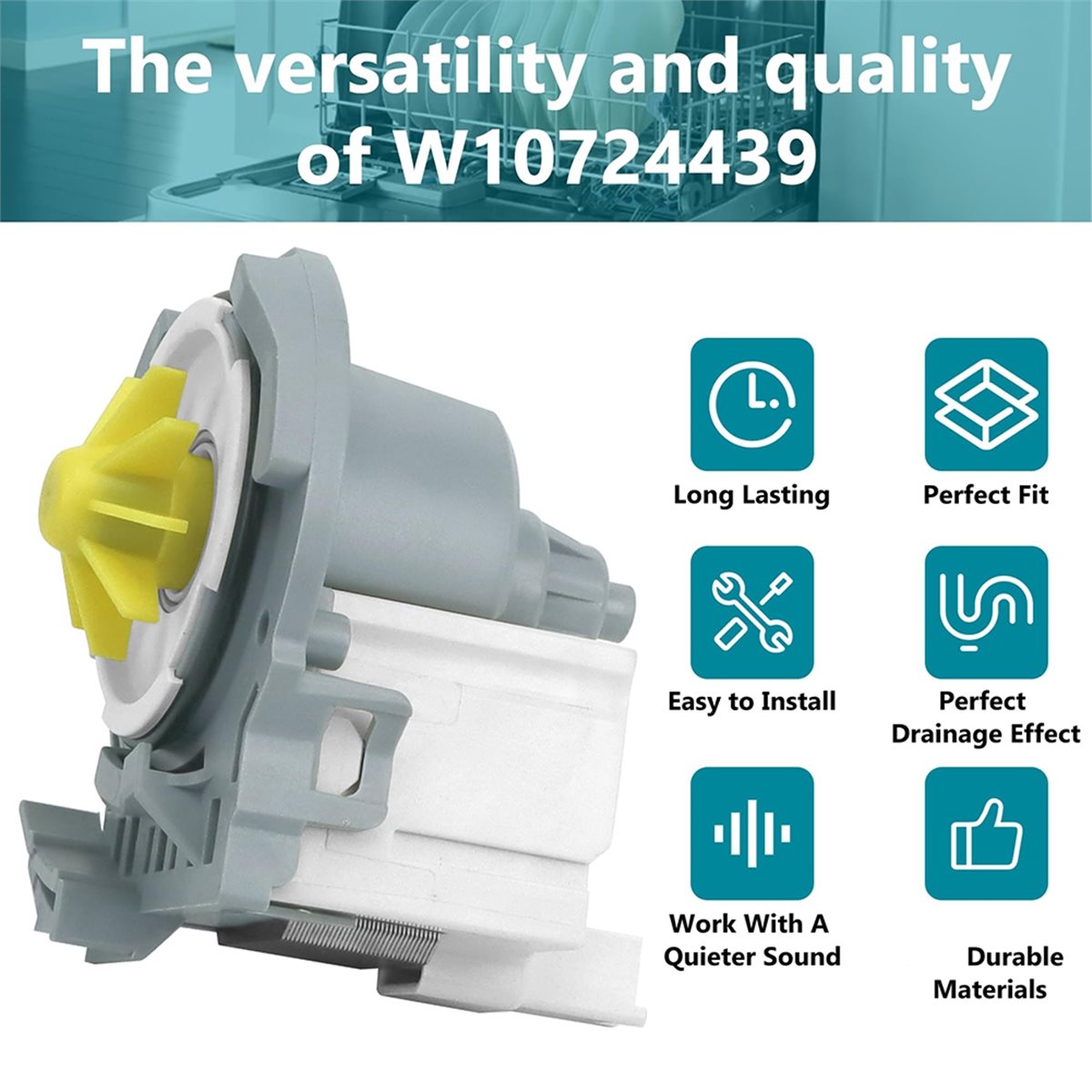 Commercial Kitchen Juicer - (AIMA) W10724439 W10876537 W10348269 Dishwasher Drain