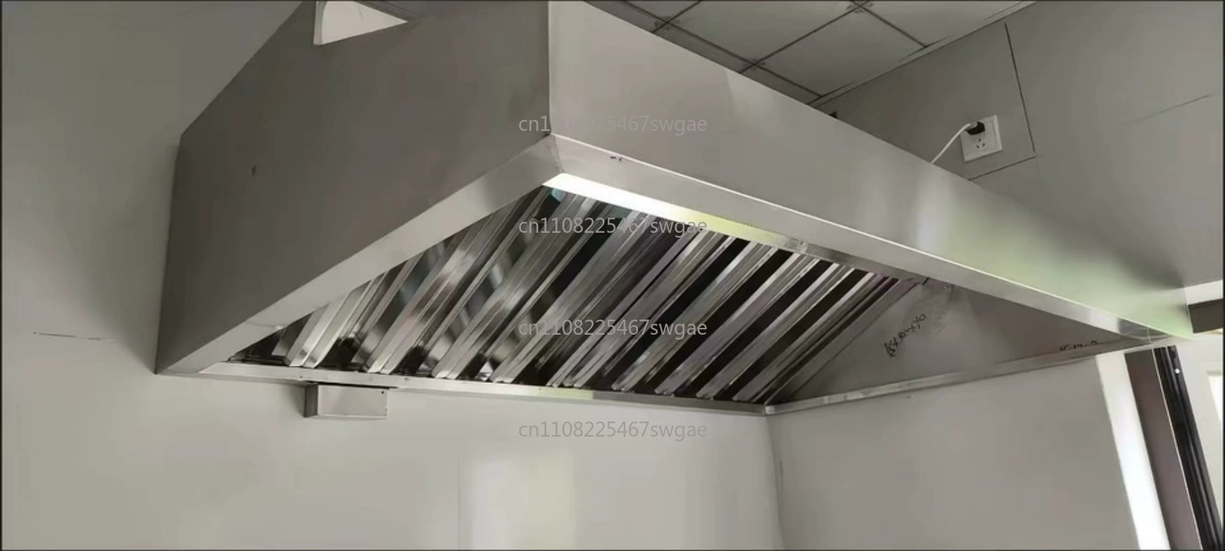 Commercial Kitchen Range Hood - Steel Kitchen Exhaust Hood High Power