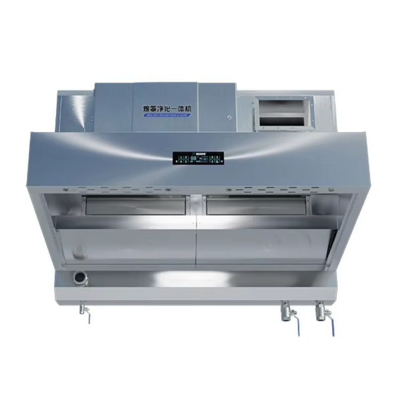 Commercial Kitchen Chimney - Standard stainless steel range hood wall
