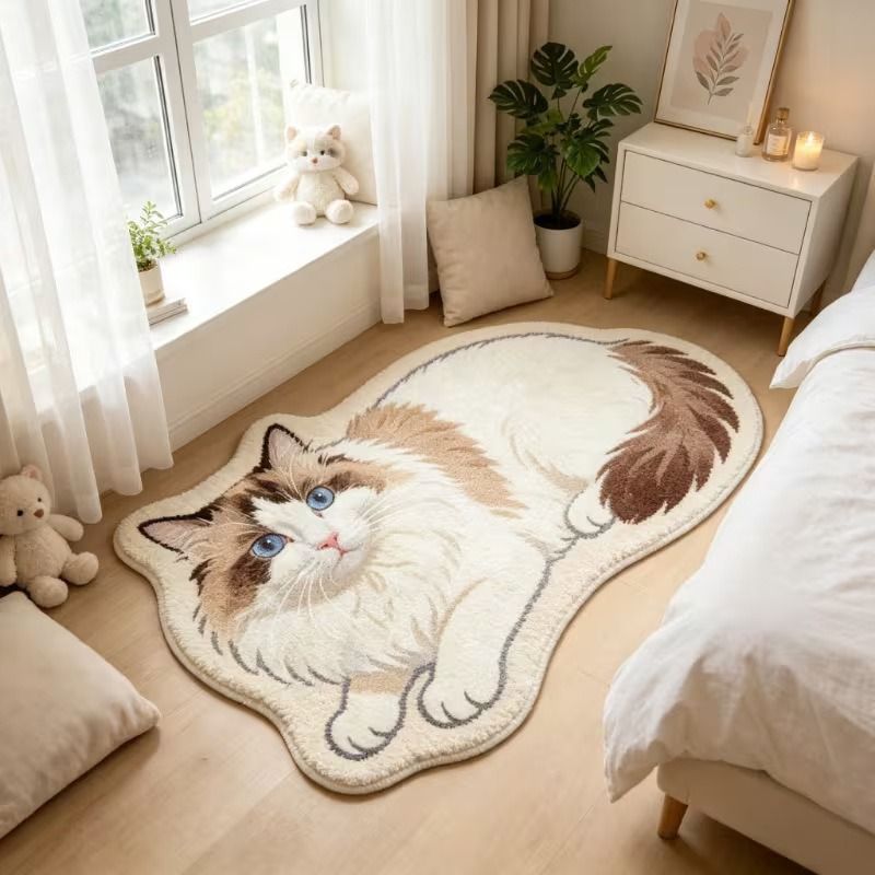 Commercial Dishwasher Table - VIKAMA Cute Cat Shaped Plush Area