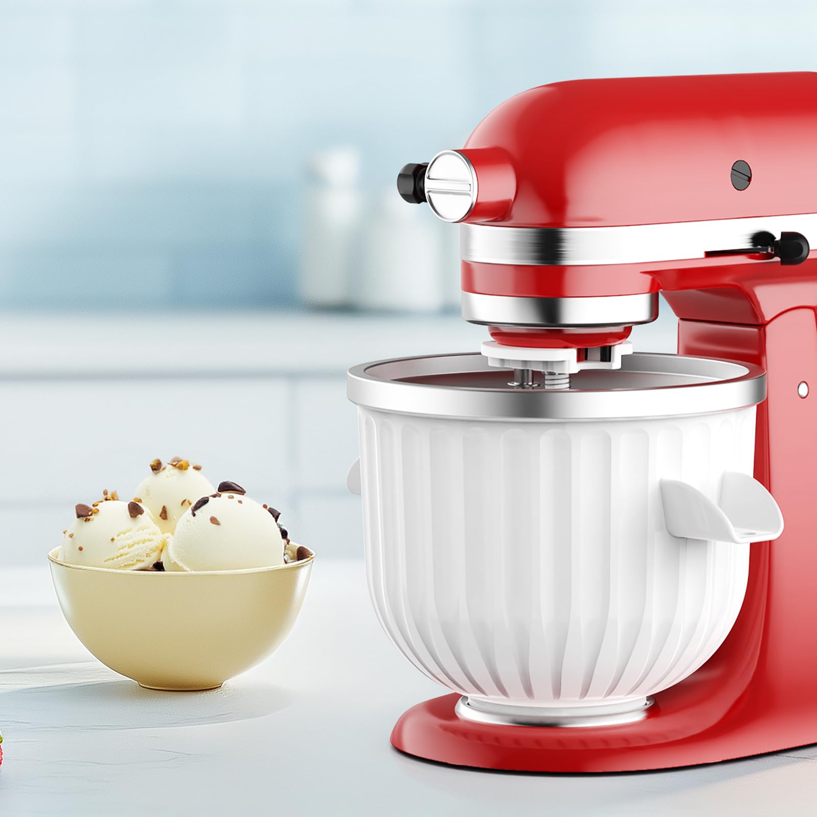 Commercial Kitchen Juicer - 2 Quart Ice Cream Maker Attachment