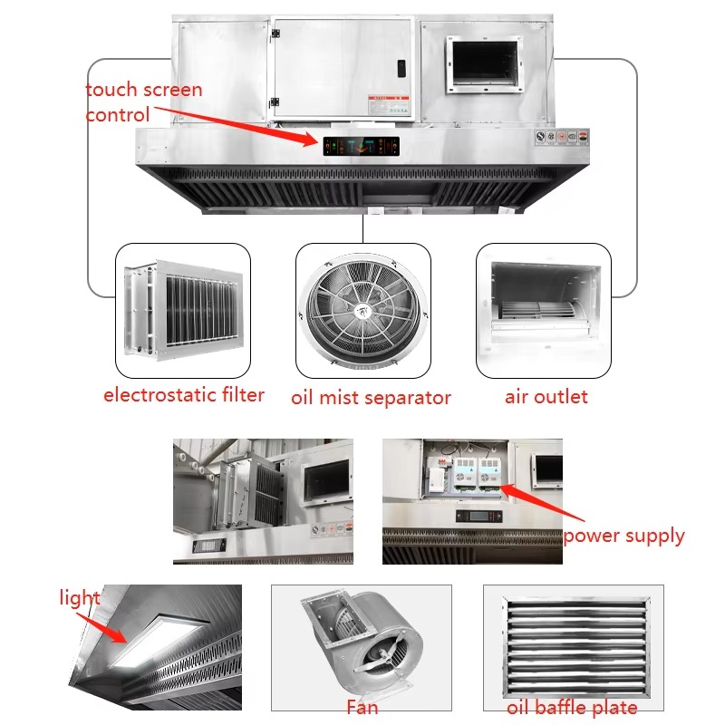 Commercial Customizable Restau - огляд і ціна Commercial Kitchen Chimney