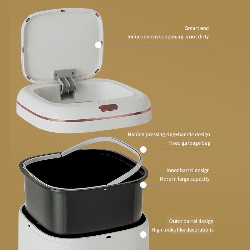 20/35/40L Smart Trash Can Larg - огляд і ціна Commercial Kitchen Trash Can