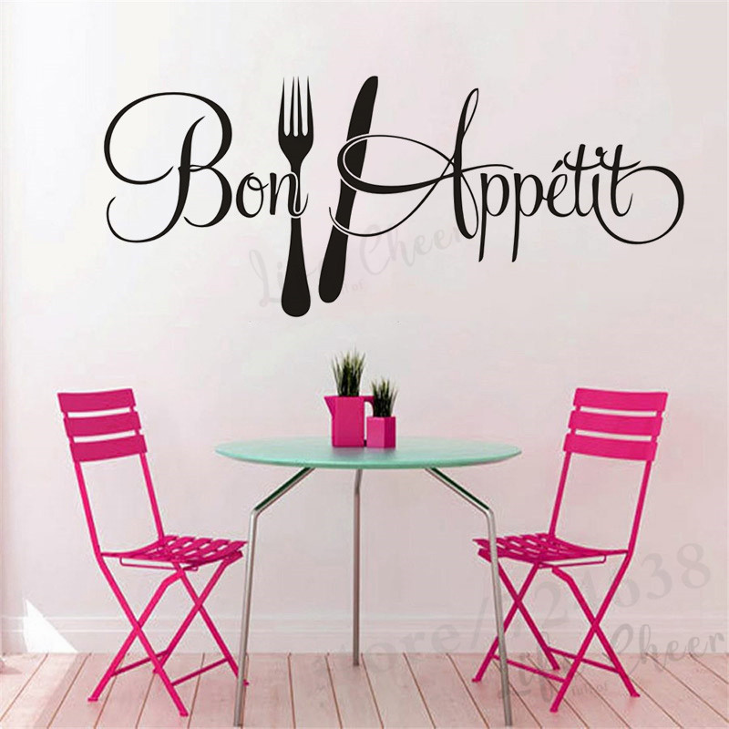 French Bon Appétit Quote Wall  - огляд і ціна Commercial Kitchen Wall