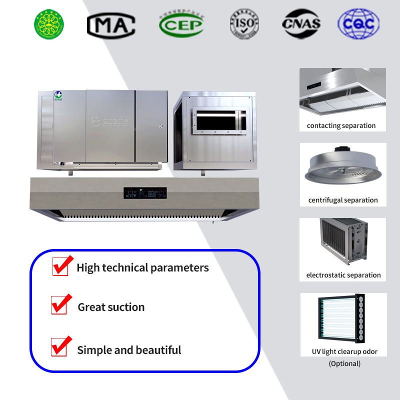 Electrostatic Commercial Exhau - огляд і ціна Commercial Kitchen Chimney