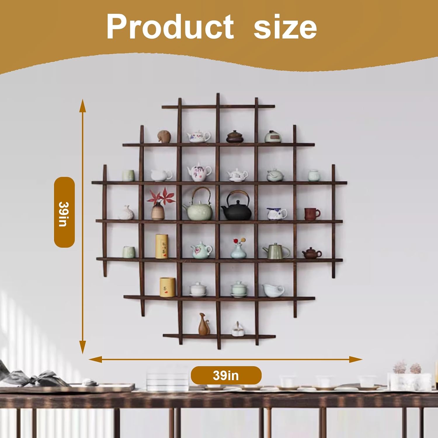 Solid Wood Chinese Tea Cup Hol - огляд і ціна Commercial Kitchen Wall