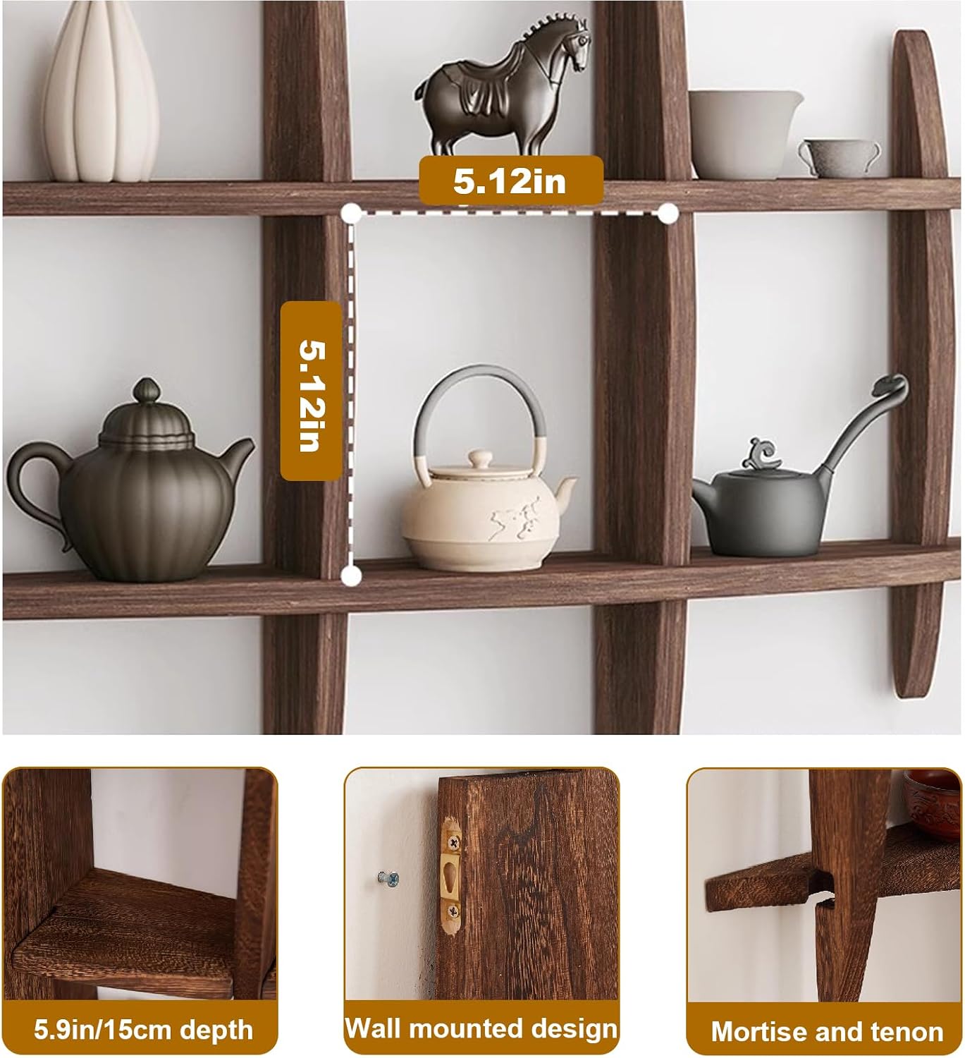 Solid Wood Chinese Tea Cup Hol - огляд і ціна Commercial Kitchen Wall