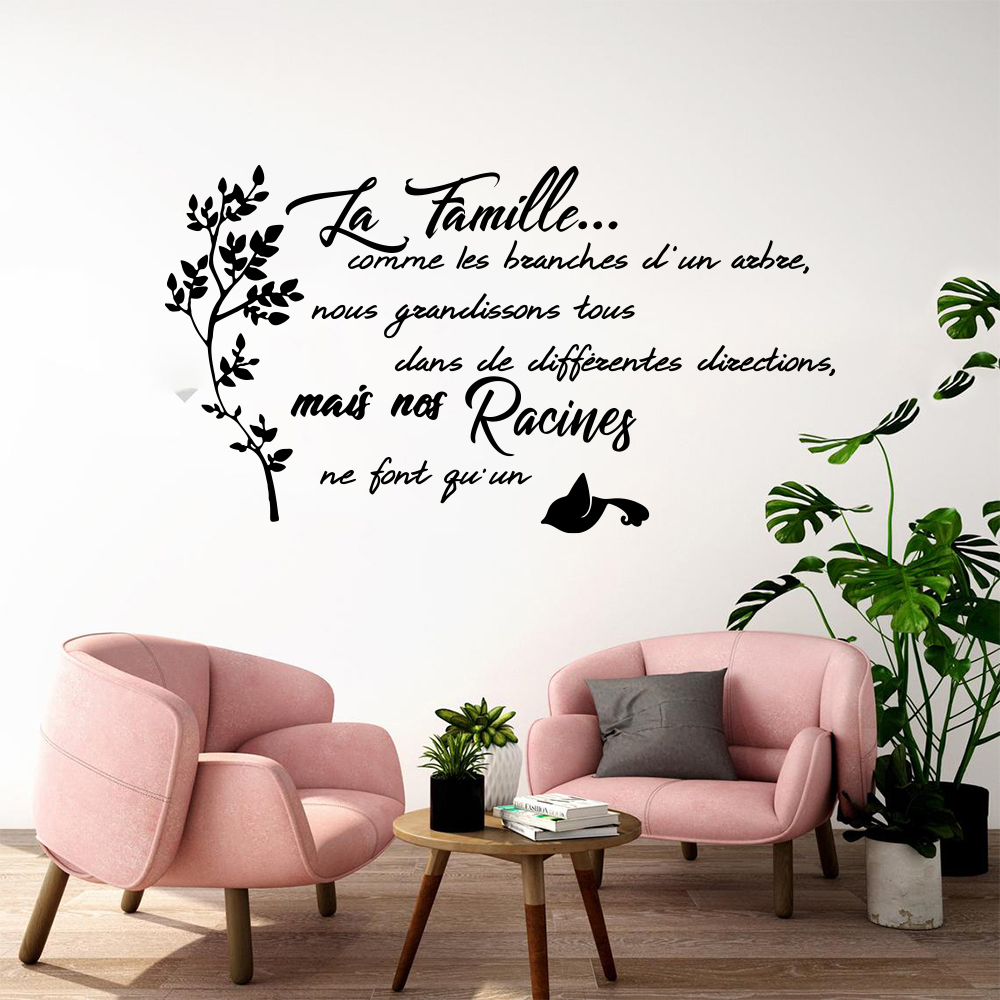 French Family Quote Tree Bird  - огляд і ціна Commercial Kitchen Wall