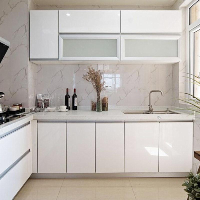 Paint Glossy White Cabinets Wa - огляд і ціна Commercial Kitchen Wall