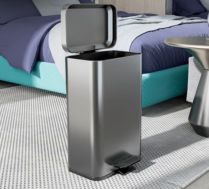 30 Liter Stainless Steel Foot  - огляд і ціна Commercial Kitchen Trash Can