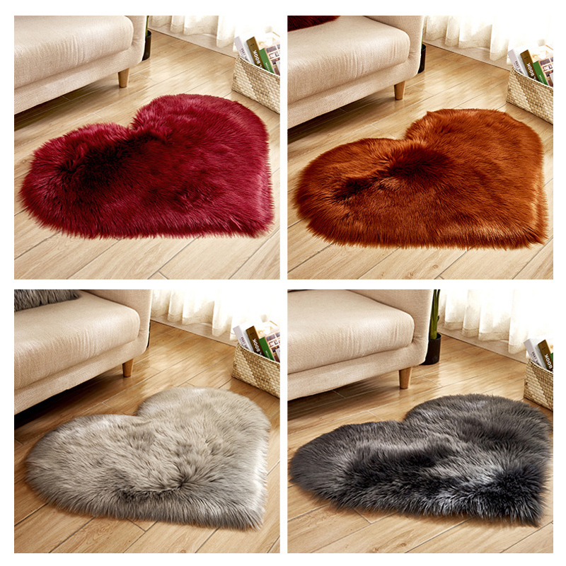 Furry Solid Color Heart Rug Be - огляд і ціна Commercial Dishwasher Table