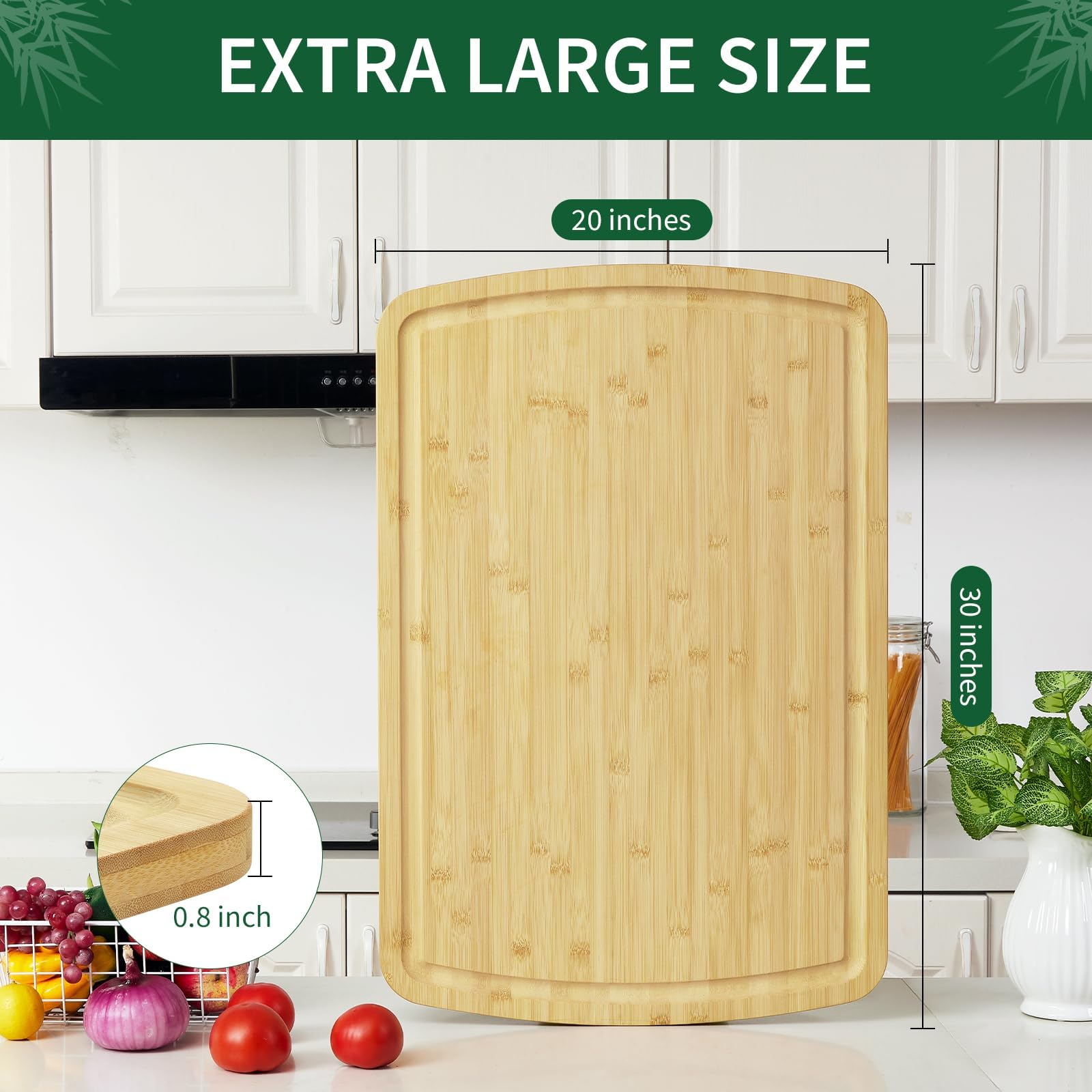 30x20 Inch Large Bamboo Cuttin - огляд і ціна Commercial Kitchen Deep Cleaning